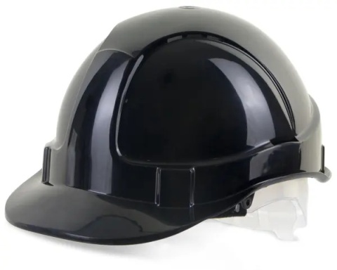 Economy Vented Helmet- Black Plastic Harness Economy Vented Helmet- Black Plastic Harness