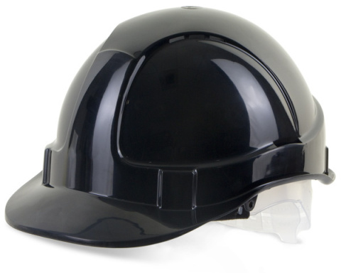 Economy Vented Helmet- Black Plastic Harness Economy Vented Helmet- Black Plastic Harness