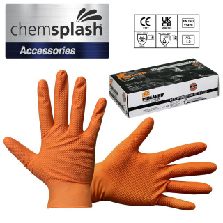 Chemsplash Pume Grip Chemsplash Multi-Task Nitrile Powder Free Disposable Gloves Gloves XL